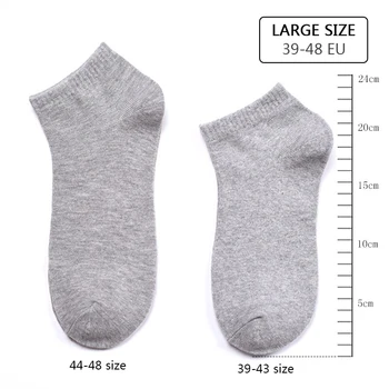 10 parova/lot, Muške čarape Velike veličine, Pamučne 44 45 46 47 48, Prozračna Čarape-čamaca, Kratke Ljetne Poslovne Muške Čarape Velike Veličine, Visoke kvalitete