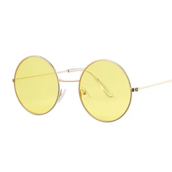 2020 Klasicni Okrugle Žute Ljubičaste Ženske Sunčane Naočale Marke Dizajnerske Sunčane Naočale Za Žene Gospodo Slr Oculos De Sol