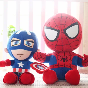 27 cm Lutke Marvel Superheroj Spiderman Iron Man, Kapetan Amerika Pliš Plišane Igračke Marvel Avengers Pliš Lutke Darove za Djecu