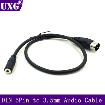 3,5 mm Priključak za spajanje na DIN 5 Pin MIDI Штекерный Kabel 50 cm 1,5 M Audio AUX Izlaz Za slušalice Mikrofon Stereo Priključak Kabel adapter 5pin