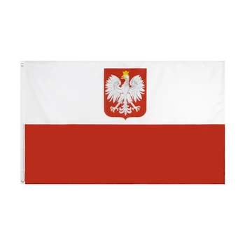3x5 metara Besplatna Dostava Zastava Poljske Emble