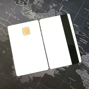 50 kom/100 kom/200 kom. NOVA Prazna PVC Kartica s čipom SLE4428 4428 + magnetski Kontakt Smart kartice za Kontakt IC-card