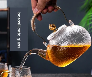 700 ml, высокотемпературный kavu od borosilikatnog stakla, turska kava s alatom u obliku kapi kiše, kreativni transparentno za kavu, kuhalo za vodu za čaj