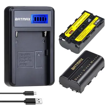 Batmax NP-F550 NP-F570 F550 F570 Baterija + LCD Zaslon USB Punjač za Yongnuo Godox Led Video Lampa YN300Air II YN300 III YN600 Air L132T