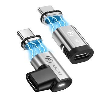 Brzo punjenje Adapter tip C USB C za muškarce i žene 100 W Priključak za Prijenos podataka Elektronički Pretvarač USB3.1 USBC Magnetski OTG Adapter