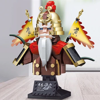DECOOL 20901 20902 tri Kraljevstva General Kaciga Poprsje Cigle Figurice Vojnika Model Gradivni Blokovi Igračke Dječji Božićni Pokloni