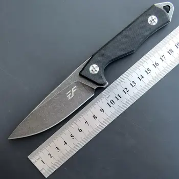 Eafengrow EF107 Taktički Nož Ravno D2 Sa Čeličnom Oštricom Fiksni Prijenosni Lovački Nož Za Preživljavanje Kampiranje Na Otvorenom Posuđe Alat