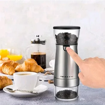 Električna Brusilica Automatski Mlin za Grah Prijenosni Stroj Espresso kavu za Kafić Kućni Putovanje USB Punjiva