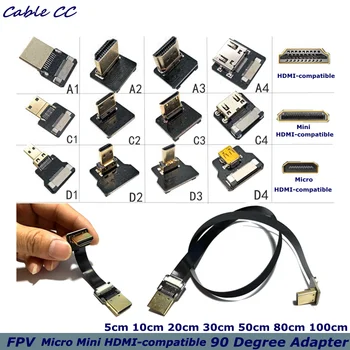 FPV Micro Mini HDMI-kompatibilnu 90 stupnjeva adapter FPC Tape flat kabel koracima od po 20 kontakata, koristi se za aerosnimanja s мультикоптера