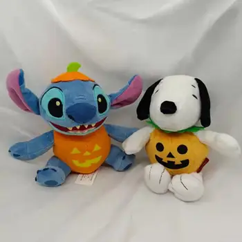 Halloween Kawai Disney Stitch Snoopy Od Samta Lik Anime Igračka Anime Crtani Film Mekani Plišani Lutka Slatka Blaga Privjesak Poklon Za Rođendan
