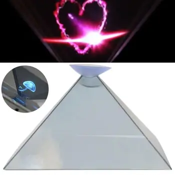 Holografski Projektor 3D Hologram Piramida Zaslonu Projektora Štand Video Telefon Дропшиппинг Univerzalni Mobilni Za Smart I7N9