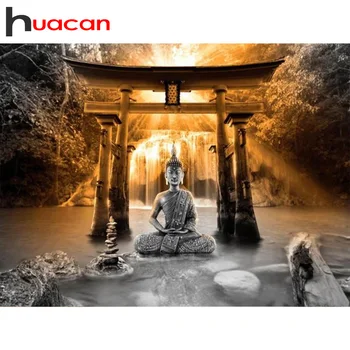 Huacan 5D Diamond Slikarstvo Nove akvizicije Buda Diamond Mozaik Vez Religija Hobi I Rukotvorina Slike Na Zid