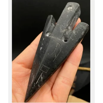 Kineska kultura Хуншань Meteorit Ručno Izrezbarenim Strijele Amulet Privjesak