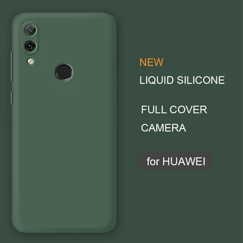 Novi Tekući Silikonska Torbica Za Telefon Huawei Honor 10 Lite 8x P20 Lite Nova 3 3i p Smart plus z pro 2019 Originalni Soft Stražnji Poklopac