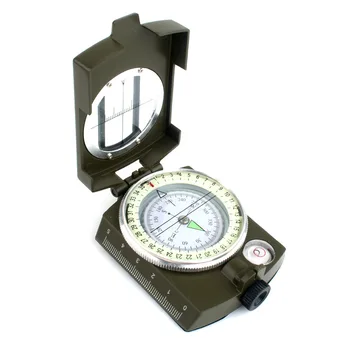 Novi višenamjenski kompas planinarskom opremom za kampiranje na otvorenom kompas sjajni sklopivi prijenosni kompas u rasutom stanju