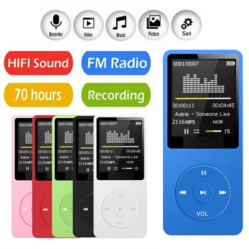 Prijenosni Mini-USB Flash LCD Digitalni MP3 Player Podrška za Flash 64 GB TF Kartica Music Player FM Radio sa slušalicama