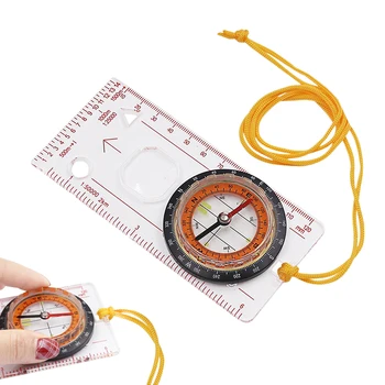 Profesionalni Mini Kompas Zumiranje Karte Line Multifunkcionalni Oprema Vanjski Pješačenje Kamp Opstanak Uvodni Alat