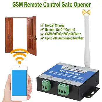 RTU5024 GSM Otvarač za vrata Relej za Daljinsko Upravljanje Vratima Bežični Pristup Otvarač za vrata Na Besplatni poziv od 850/900/1800/1900 Mhz