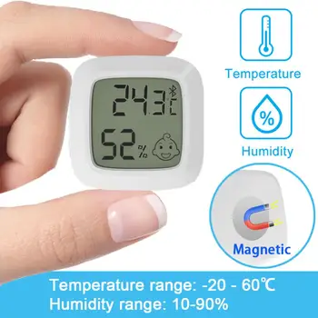 Senzor Vlažnosti Temperature U prostoriji Bluetooth Mini LCD Digitalni Emocionalni Termometar Hygrometer Precizan Mjerni Instrument