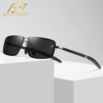 SIMPRECT Photochromic Polarizirane Sunčane Naočale Za Muškarce 2022 UV400 Visoke Kvalitete Luksuzni Brand Moderan Vintage Pravokutni Sunčane Naočale