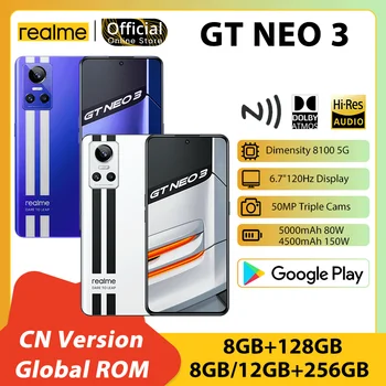 Smartphone realme GT Neo 3 Dimensity 8100 5G 6,7 