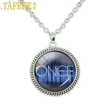 TAFREE Once upon a time staklo ogrlica sa ovjesom nakit modni film ogrlicu upečatljiv ogrlica berba muški i ženski Nakit ES87