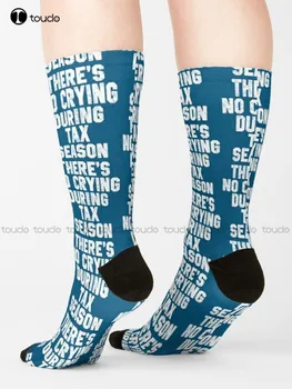 Tamo ne plaču Tijekom Poreznog sezone Računovodstvene Čarape Čarape Za Žene Ulične Čarape Za Skateboard Ulica Odjeća 360 ° Digitalni Tisak Umjetnost