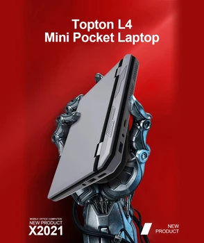 Topton Mini Džep laptop 7-Inčni zaslon Osjetljiv na dodir Celeron J4105 Windows 10 12 GB DDR4 Max 2 TB Ультрабук Laptop 2.0 MP Web kamera Netbook
