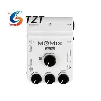 TZT Joyo MOMIX Prijenosni Zvučna Kartica Mikser za Snimanje uživo Telefona Žive Gitare ili bas Ulaz OTG Audio Sučelje