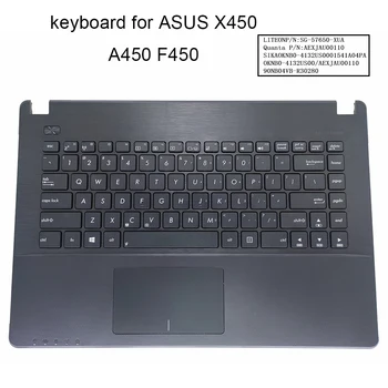 US UI Engleska tipkovnica za laptop ASUS X450 CA X450C X450CC X450CP X450L A450 X450VC X450V X450F tipkovnice Naglasak za ruke Touchpad Novi
