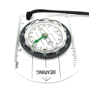 Vanjski Kamp Planinarenje Prozirni Plastični Kompas Kompas Proporcionalni Trag Putovanja Vojni Kompas Alati Putne Setove