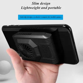 X1 Prijenosno Univerzalni Poluvodički Hladnjak Ventilator za PUBG Mobilni Telefon/Tableta ABS Radijator za Smartphone, iPad Tableta IOS i Android