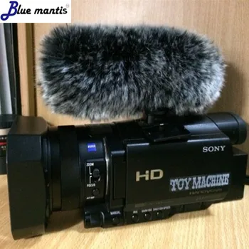 Za Sony Deat mačka visokokvalitetna vanjska vjetra микрофонная poklopac od umjetnog krzna, ravna, vjetrobransko staklo, štit za Sony GZ 1