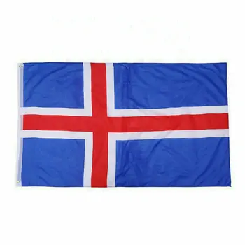 zwjflagshow Besplatna Dostava Zastava Islanda Zastava 90x150 cm visoko kvalitetni poliester s obostrano po cijeloj površini Crvenog Križa Is Isl Zastava Islanda