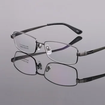 širina -140 čisti Titan gospodo rimless bodova za kratkovidnost optički recept rimless za naočale s punim ruba gospodo marke naočale, za naočale