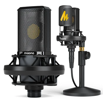 Аудиоинтерфейс Maonocaster, Kondenzatorski mikrofon, XLR, Студийное oprema za podcaste, Univerzalni mikser za izravni prijenos, Gitara, PC